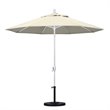 Pemberly Row 9' White Patio Umbrella in Olefin Antique Beige