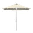 Pemberly Row 9' White Patio Umbrella in Olefin Antique Beige