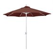 Pemberly Row 9' White Patio Umbrella in Olefin Terrace Adobe