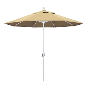 Pemberly Row 9' White Patio Umbrella in Pacifica Beige
