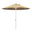 Pemberly Row 9' White Patio Umbrella in Pacifica Beige