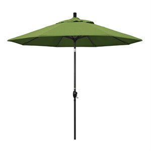 Pemberly Row 9' Black Patio Umbrella in Sun-brella 1A Spectrum Cilantro