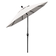 Pemberly Row 9' Black Patio Umbrella in Sun-brella 1A Natural