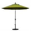 Pemberly Row 9' Black Patio Umbrella in Olefin Kiwi