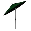 Pemberly Row 9' Black Patio Umbrella in Pacifica Hunter Green