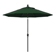 Pemberly Row 9' Black Patio Umbrella in Pacifica Hunter Green