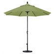 Pemberly Row 9' Bronze Patio Umbrella in Sun-brella 1A Spectrum Cilantro