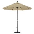 Pemberly Row 9' Bronze Patio Umbrella in Pacifica Beige