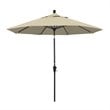 Pemberly Row 9' Bronze Patio Umbrella in Pacifica Beige
