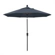 Pemberly Row 9' Bronze Patio Umbrella in Pacifica Sapphire