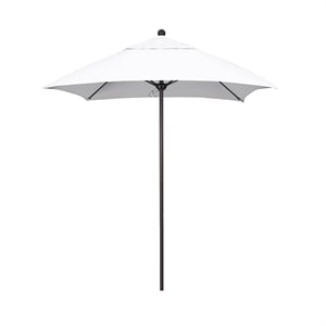 Pemberly Row 6' Bronze Market Umbrella in Sun-brella 1A Natural