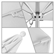 Pemberly Row 6' White Market Umbrella in Sun-brella 1A Natural