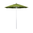 Pemberly Row 7.5' Silver Market Umbrella in Sun-brella 2A Macaw