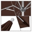 Pemberly Row 7.5' Silver Market Umbrella in Sun-brella 2A Bay Brown