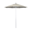Pemberly Row 7.5' Silver Market Umbrella in Olefin Red