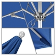 Pemberly Row 7.5' Silver Market Umbrella in Pacifica Blue