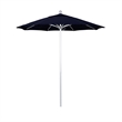 Pemberly Row 7.5' Silver Market Umbrella in Pacifica Navy Blue