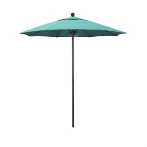 Pemberly Row 7.5' Bronze Market Umbrella in Sun-brella 1A Cilantro