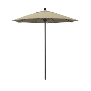 Pemberly Row 7.5' Bronze Market Umbrella in Beige