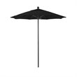 Pemberly Row 7.5' Bronze Market Umbrella in Olefin Black
