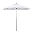 Pemberly Row 9' Silver Market Umbrella in Sun-brella 1A Natural