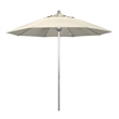 Pemberly Row 9' Silver Market Umbrella in Olefin Beige