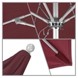 Pemberly Row 9' Silver Market Umbrella in Olefin Adobe