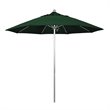 Pemberly Row 9' Silver Market Umbrella in Pacifica Green