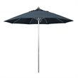 Pemberly Row 9' Silver Market Umbrella in Pacifica Sapphire