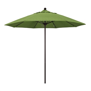 Pemberly Row 9' Bronze Market Umbrella in Sun-brella 1A Cilantro