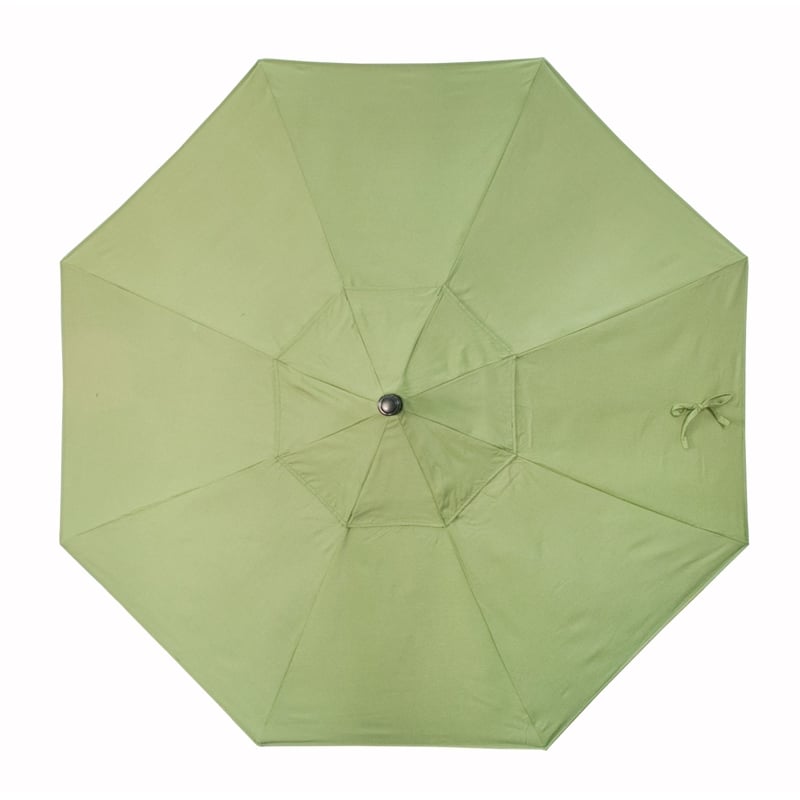 Pemberly Row 9' Bronze Market Umbrella in Sun-brella 1A Cilantro