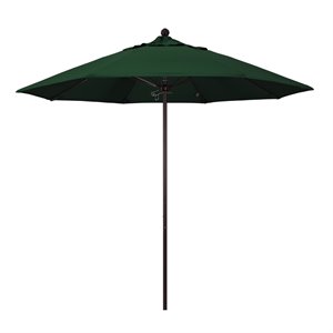 Pemberly Row 9' Bronze Market Umbrella in Pacifica Green