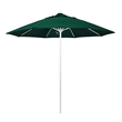 Pemberly Row 9' White Market Umbrella in Sun-brella 1A Green