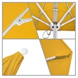 Pemberly Row 9' White Market Umbrella in Sun-brella 1A Yellow