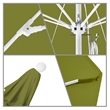 Pemberly Row 9' White Market Umbrella in Olefin Kiwi