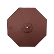 Pemberly Row 9' White Market Umbrella in Olefin Adobe