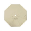 Pemberly Row 9' White Market Umbrella in Pacifica Beige