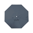 Pemberly Row 9' White Market Umbrella in Pacifica Sapphire
