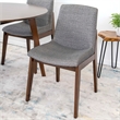 Pemberly Row 18.5'' Fabric Upholstered Dining Chair in Light Gray (Set of 2)