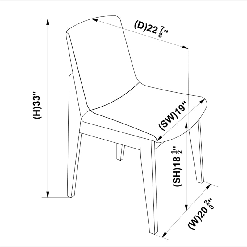 Pemberly Row 18.5'' Fabric Upholstered Dining Chair in Light Gray (Set of 2)