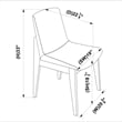 Pemberly Row 18.5'' Fabric Upholstered Dining Chair in Light Gray (Set of 2)