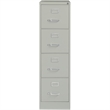 Pemberly Row 4 Drawers Vertical Light Gray Metal Filing Cabinet Pre-assembled