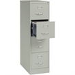 Pemberly Row 4 Drawers Vertical Light Gray Metal Filing Cabinet Pre-assembled