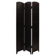 Pemberly Row  Contemporary  Photo 3-Panel Room Divider Black Engineered Wood