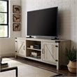 Pemberly Row Modern Wood Barn Door TV Stand for TVs up to 70