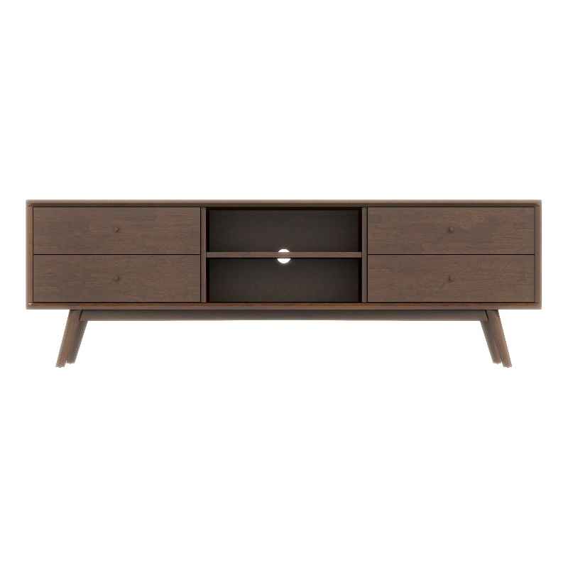 Pemberly Row Mid-Century Wood TV Stand for TVs up to 65