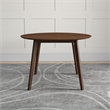 Pemberly Row Mid-Century Modern Piper Walnut Brown Dining Table