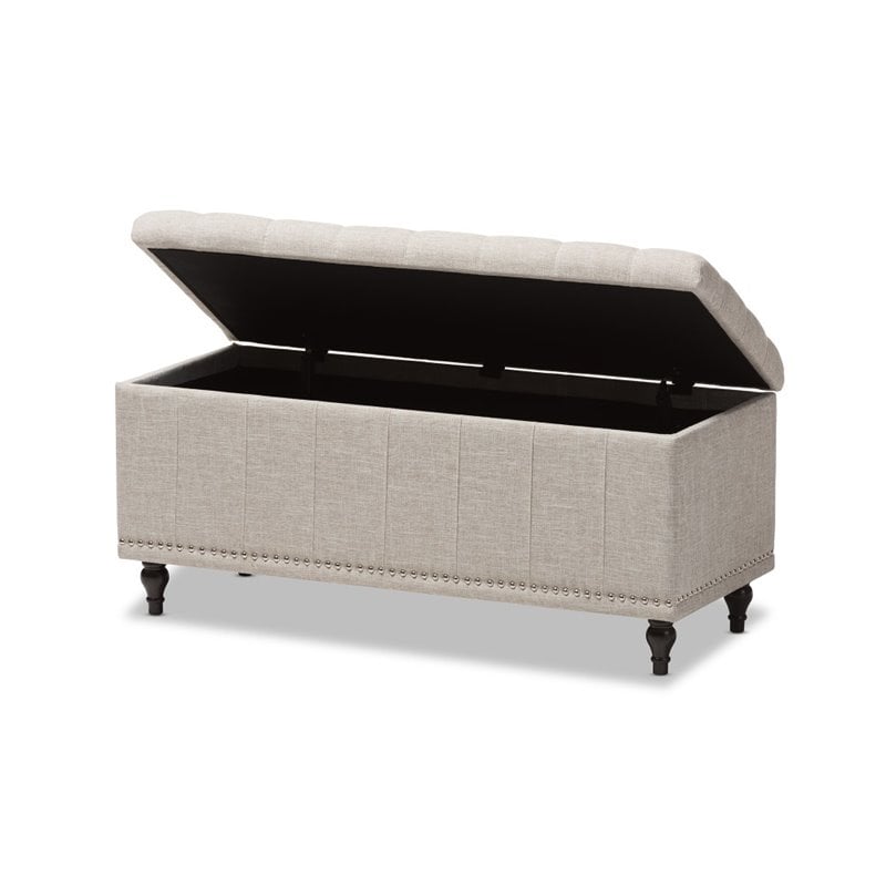 Pemberly Row Storage Bench in Beige