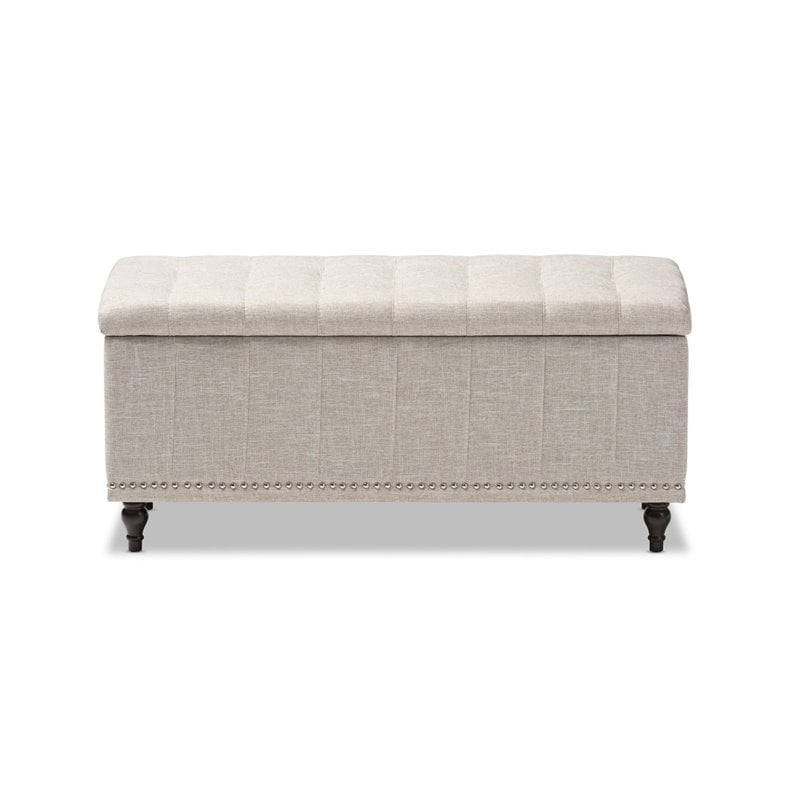 Pemberly Row Storage Bench in Beige