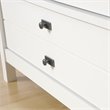Pemberly Row Modern Engineered Wood Armoire in Soft White/Lintel Oak